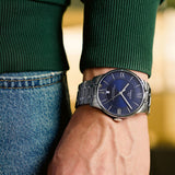 Tissot Chemin Des Tourelles Powermatic 80 Blue Dial Silver Steel Strap Watch for Men - T099.407.11.048.00