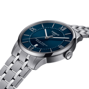 Tissot Chemin Des Tourelles Powermatic 80 Lady Blue Dial Silver Steel Strap Watch For Women - T099.207.11.048.00