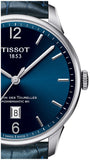 Tissot Chemin Des Tourelles Powermatic 80 Blue Dial Blue Leather Strap Watch for Men - T099.407.16.047.00