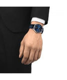 Tissot Chemin Des Tourelles Powermatic 80 Blue Dial Blue Leather Strap Watch for Men - T099.407.16.047.00