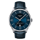 Tissot Chemin Des Tourelles Powermatic 80 Blue Dial Blue Leather Strap Watch for Men - T099.407.16.048.00