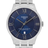 Tissot Chemin Des Tourelles Powermatic 80 Blue Dial Silver Steel Strap Watch for Men - T099.407.11.048.00