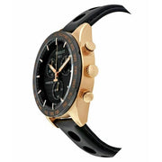 Tissot PRS 516 Chronograph Black Dial Black Leather Strap Watch For Men - T100.417.36.051.00