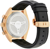 Tissot PRS 516 Chronograph Black Dial Jam Tangan Tali Kulit Hitam Untuk Pria - T100.417.36.051.00