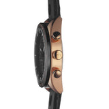 Tissot PRS 516 Chronograph Black Dial Jam Tangan Tali Kulit Hitam Untuk Pria - T100.417.36.051.00