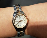 Tissot T Classic PR100 Mother of Pearl Dial Two Tone Steel Strap Watch for Women - T101.010.22.111.01