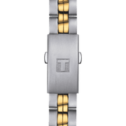Tissot T Classic PR 100 Sport Chic White Dial Two Tone Steel Strap Watch For Women - T101.210.22.031.00