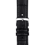 Tissot T Classic PR 100 White Dial Black Leather Strap Watch for Men - T101.410.16.031.00