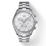 Tissot T Classic PR 100 Chronograph Silver Dial Silver Steel Strap Watch For Men - T101.417.11.031.00
