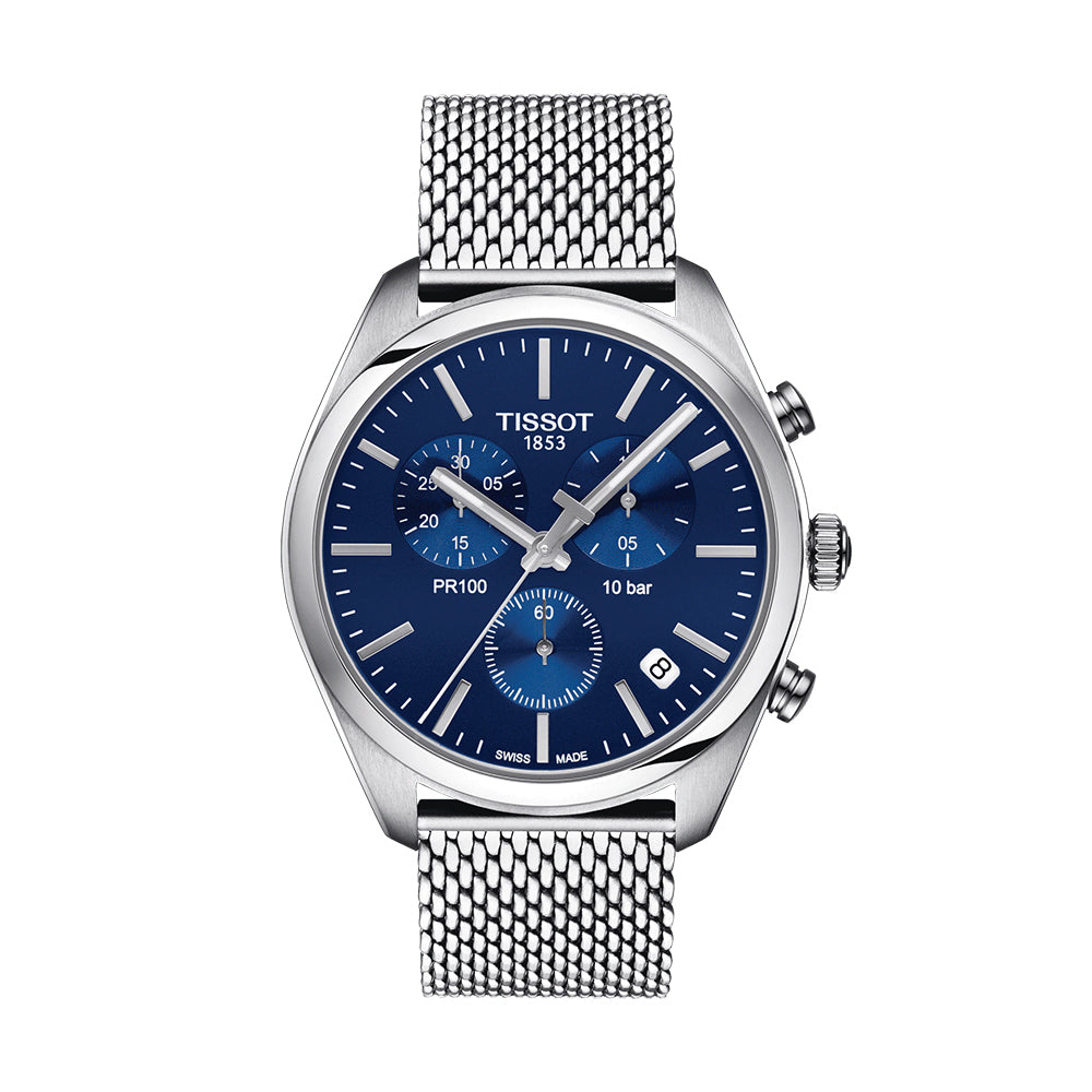 Tissot pr shop 100 blue