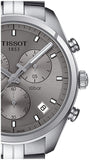 Tissot PR 100 Chronograph Grey Dial Silver Steel Strap Watch for Men - T101.417.11.071.00