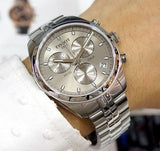 Tissot PR 100 Chronograph Grey Dial Silver Steel Strap Watch for Men - T101.417.11.071.00