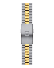 Tissot T Sport PR 100 Chronograph White Dial Two Tone Steel Strap Watch For Men - T101.417.22.031.00