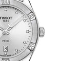 Tissot PR 100 Sport Chic Silver Dial Silver Steel Strap Watch for Women - T101.910.11.031.00