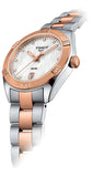 Tissot PR 100 Sport Chic Diamonds Mother of Pearl Dial Two Tone Steel Strap Watch for Women - T101.910.22.116.00