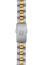 Tissot T Classic PR 100 Sport Chic White Dial Two Tone Steel Strap Watch For Women - T101.210.22.031.00