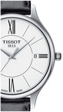 Tissot Bella Ora Jam Tangan Tali Kulit Hitam Dial Putih Bulat Untuk Wanita - T103.210.16.018.00