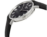 Tissot T Classic Dream Black Dial Black Leather Strap Watch for Men - T122.410.16.053.00