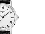 Tissot Everytime Medium White Dial Jam Tangan Tali Kulit Hitam Untuk Pria - T109.410.16.033.01