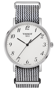 Tissot T Classic Everytime Medium White Dial Two Tone NATO Strap Watch for Women - T109.410.18.032.00