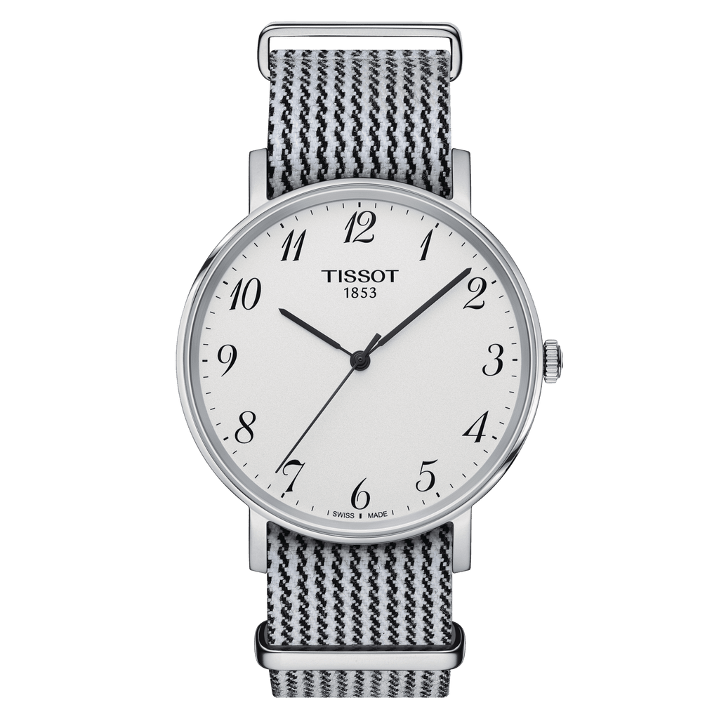 Tissot T Classic Everytime Medium White Dial Two Tone Nato Strap Watch for Women - T109.410.18.032.00