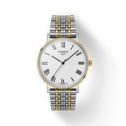 Tissot Everytime Medium White Dial Two Tone Mesh Bracelet Watch For Men - T109.410.22.033.00