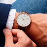 Tissot T Classic Everytime White Dial Brown Leather Strap Watch for Men - T109.610.36.031.00