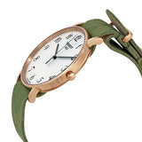 Tissot T Classic Everytime White Dial Green Nylon Strap Watch for Men - T109.610.38.032.00