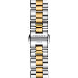 Tissot T Wave Quartz Mother of Pearl Dial Two Tone Steel Strap Watch for Women - T112.210.22.113.00