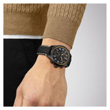 Tissot Chrono XL Vintage Chronograph Black Dial Black Leather Strap Watch For Men - T116.617.36.052.02