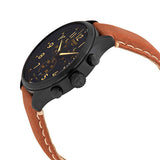 Tissot Chrono XL Quartz Black Dial Brown Leather Strap Watch For Men - T116.617.36.052.03