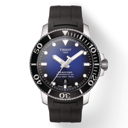 Tissot Seastar 1000 Powermatic 80 Blue Dial Black Rubber Strap Watch For Men - T120.407.17.041.00