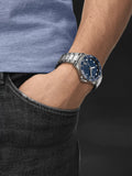 Tissot Seastar 1000 Blue Dial Silver Steel Strap Watch For Men - T120.410.11.041.00