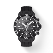 Tissot Seastar 1000 Chronograph Black Dial Black Rubber Strap Watch For Men - T120.417.37.051.02