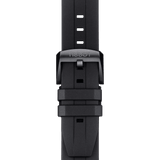 ティソ シースター 1000 クロノグラフ ブラック ダイヤル ブラック ラバー ストラップ 腕時計 メンズ - T120.417.37.051.02