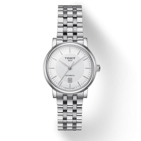 Tissot T Classic Carson Premium Silver Dial Silver Steel Strap Watch for Women - T122.207.11.031.00