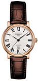 Tissot T Classic Carson Premium White Dial Brown Leather Strap Watch for Women - T122.207.36.033.00