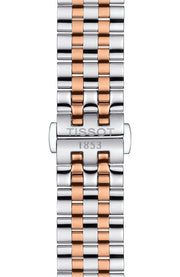 Tissot Carson Premium Powermatic 80 White Dial Two Tone Steel Strap Watch For Men - T122.407.22.031.01