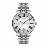 Tissot Carson Premium Quartz Silver Dial Silver Steel Strap Watch for Men - T122.417.11.033.00