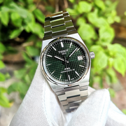 Tissot PRX Powermatic 80 Green Dial Silver Steel Strap Watch for Men - T137.207.11.091.00