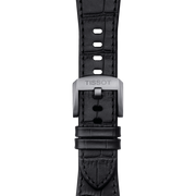 Tissot PRX Powermatic 80 Black Dial Black Leather Strap Watch for Men - T137.407.16.051.00
