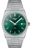 Tissot PRX Green Dial Silver Steel Strap Watch For Men - T137.410.11.091.00