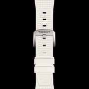 Tissot PRX 40 White Dial White Rubber Strap Watch For Men -  T137.410.17.011.00