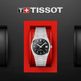 Tissot PRX Powermatic 80 Black Dial Silver Steel Strap Watch for Men - T137.207.11.051.00