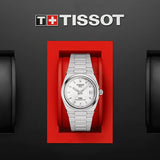 Tissot PRX Powermatic 80 White Dial Silver Steel Strap Watch for Men - T137.207.11.111.00