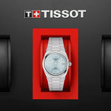 Tissot PRX Powermatic 80 Ice Blue Dial Silver Steel Strap Watch for Men - T137.207.11.351.00