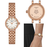 Tissot Lovely Mother of Pearl Dial Rose Gold Steel Strap Watch for Women - T140.009.33.111.00