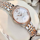 Jam Tangan Wanita Tissot Le Locle Automatic Silver Dial Two Tone Steel Strap - T41.2.183.16