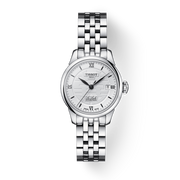Tissot Le Locle Automatic Double Happiness Lady Silver Dial Silver Steel Strap Watch For Women - T41.1.183.35