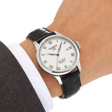 Jam Tangan Pria Tissot T Classic Le Locle Automatic Silver Dial Black Leather Strap - T41.1.423.33